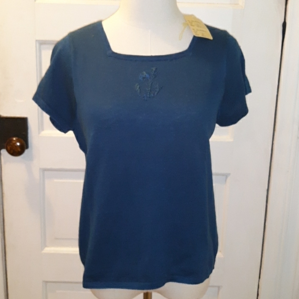 Milano blue large short sleeve